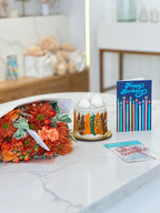 Birthday Kit Cake & Flowers